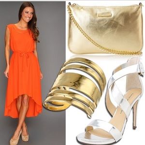 Orange Hi-Lo Dress